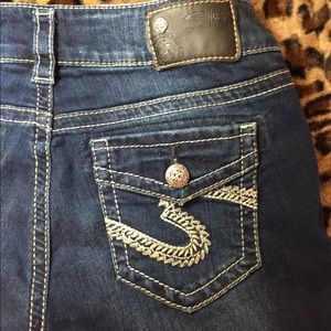 Silver Suki mid Capri jean